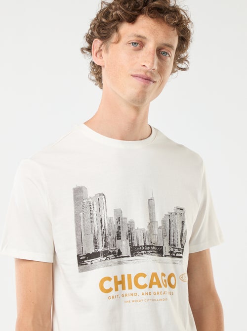 T-shirt met korte mouwen en print - Kiabi