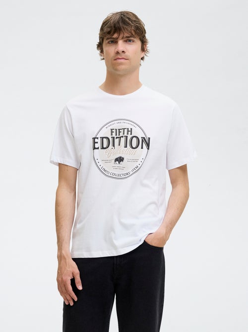 T-shirt met korte mouwen en print - Kiabi