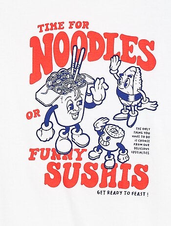 T-shirt met korte mouwen en print