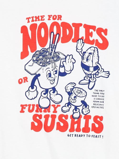 T-shirt met korte mouwen en print - Kiabi