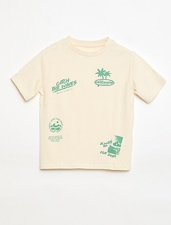 T-shirt met korte mouwen en print