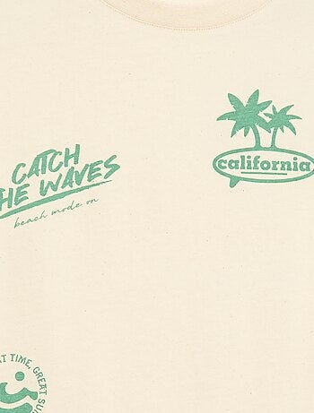 T-shirt met korte mouwen en print