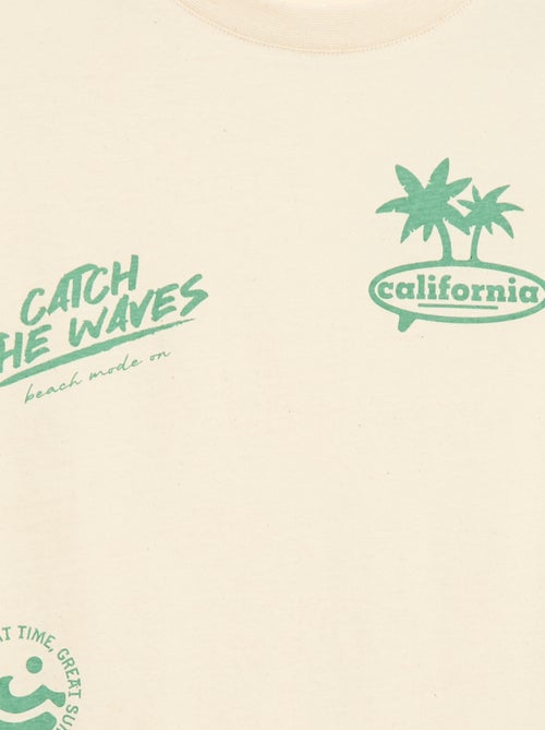 T-shirt met korte mouwen en print - Kiabi