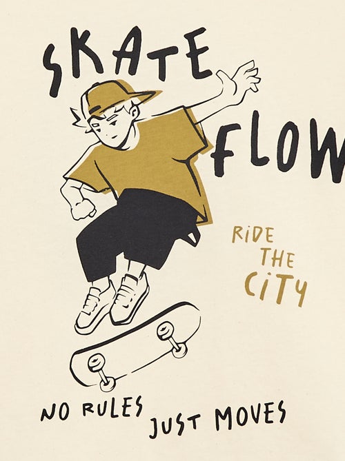 T-shirt met korte mouwen en print - Kiabi