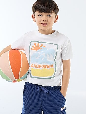 T-shirt met korte mouwen en print