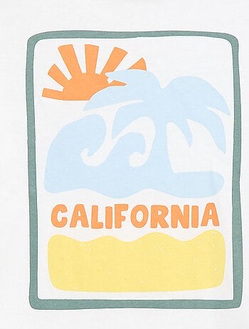 T-shirt met korte mouwen en print