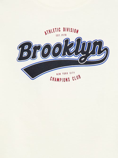 T-shirt met korte mouwen en print - Kiabi