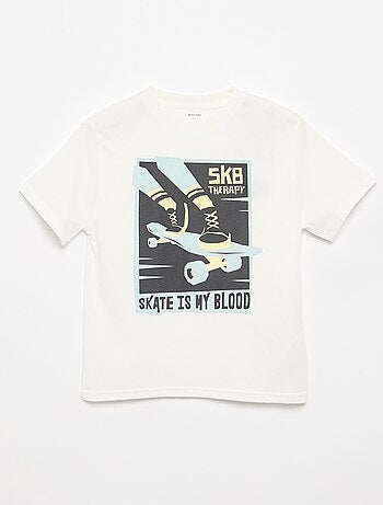 T-shirt met korte mouwen en print