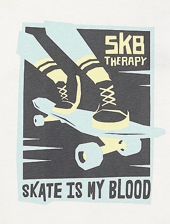 T-shirt met korte mouwen en print
