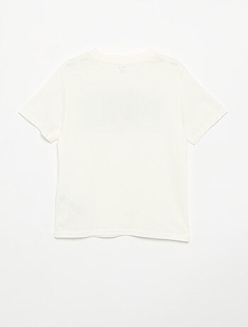 T-shirt met korte mouwen en print