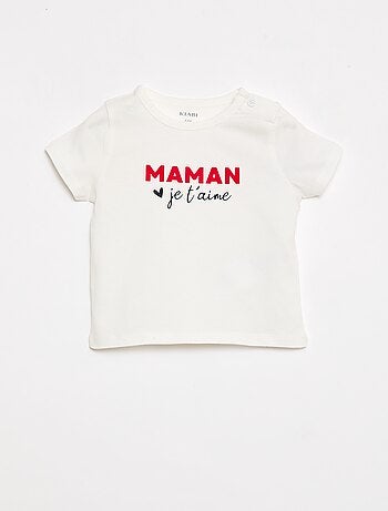 T-shirt met korte mouwen en print