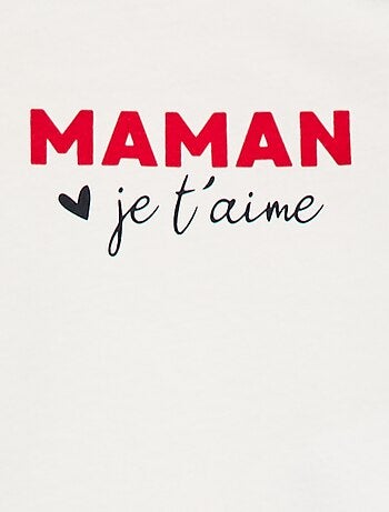 T-shirt met korte mouwen en print