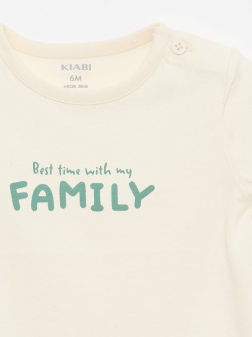 T-shirt met korte mouwen en print - Kiabi