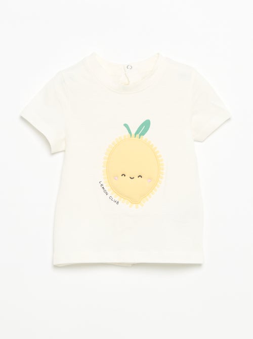 T-shirt met korte mouwen en print - Kiabi