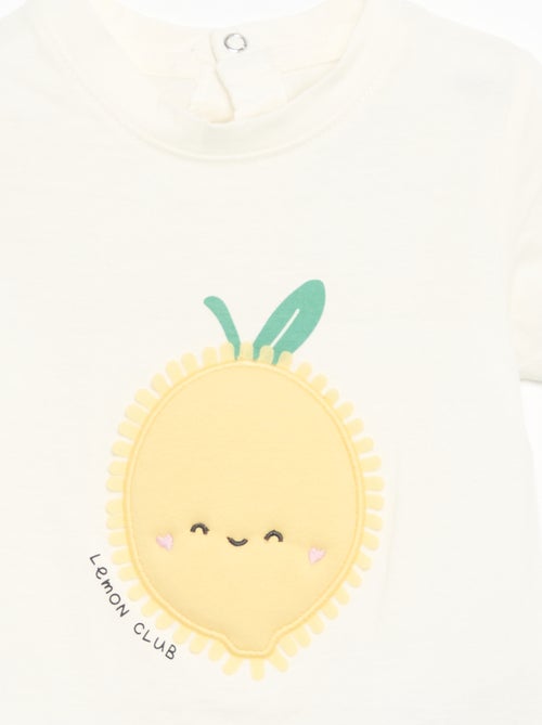 T-shirt met korte mouwen en print - Kiabi