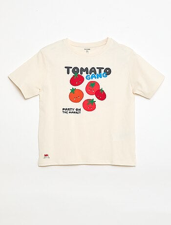 T-shirt met korte mouwen en print