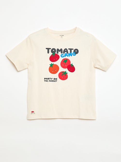 T-shirt met korte mouwen en print - Kiabi