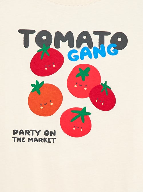 T-shirt met korte mouwen en print - Kiabi