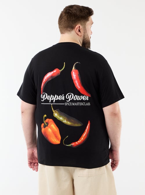 T-shirt met korte mouwen en print - Kiabi