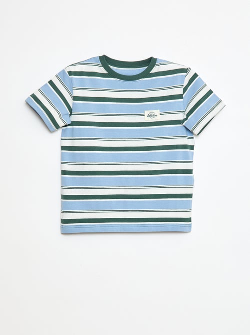 T-shirt met korte mouwen en strepen - Kiabi