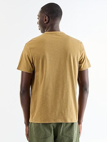 T-shirt met korte mouwen en tuniekkraag