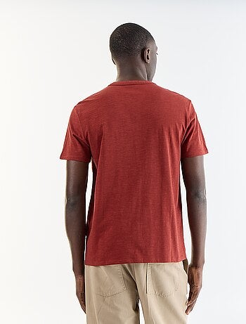 T-shirt met korte mouwen en tuniekkraag