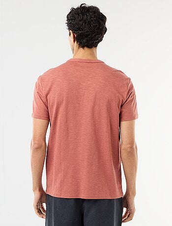 T-shirt met korte mouwen en tuniekkraag