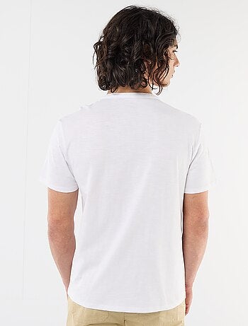 T-shirt met korte mouwen en tuniekkraag
