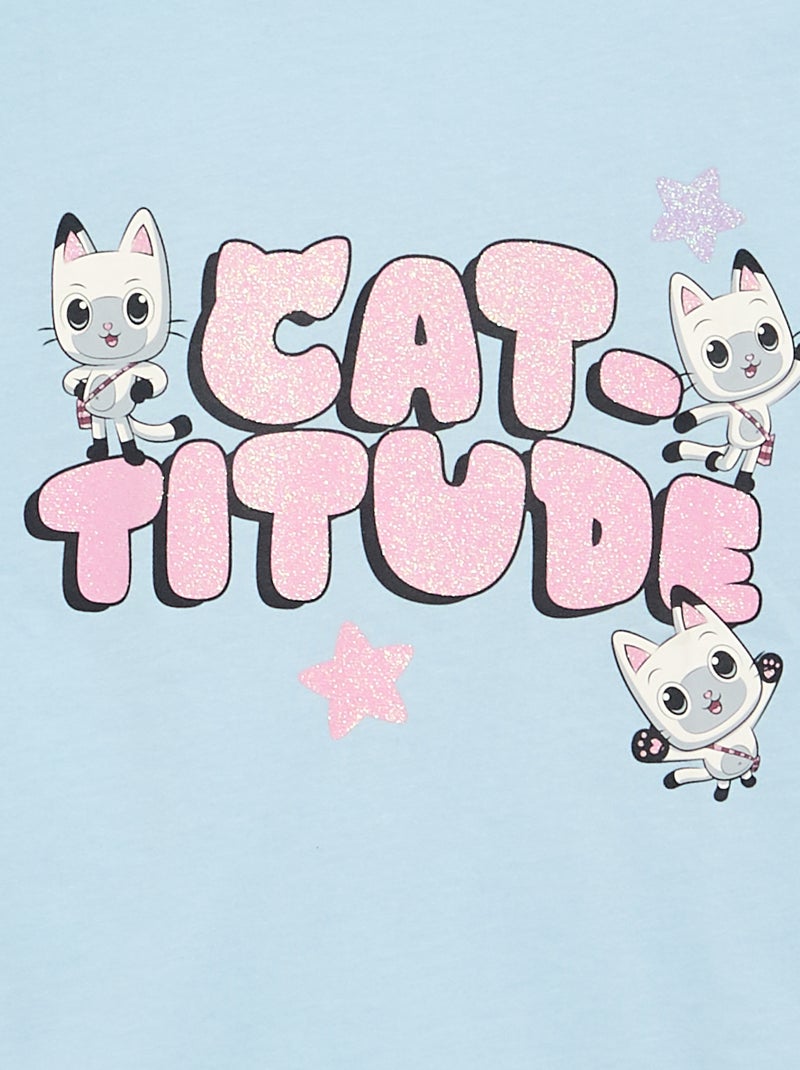 T-shirt met korte mouwen 'Gabby en het Magische Huis' Blauw - Kiabi
