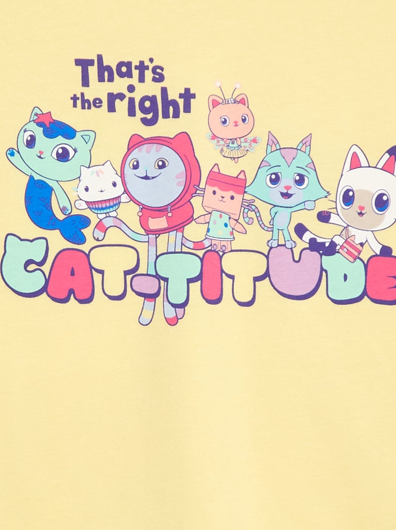 T-shirt met korte mouwen 'Gabby's Poppenhuis' 'Universal' Geel - Kiabi