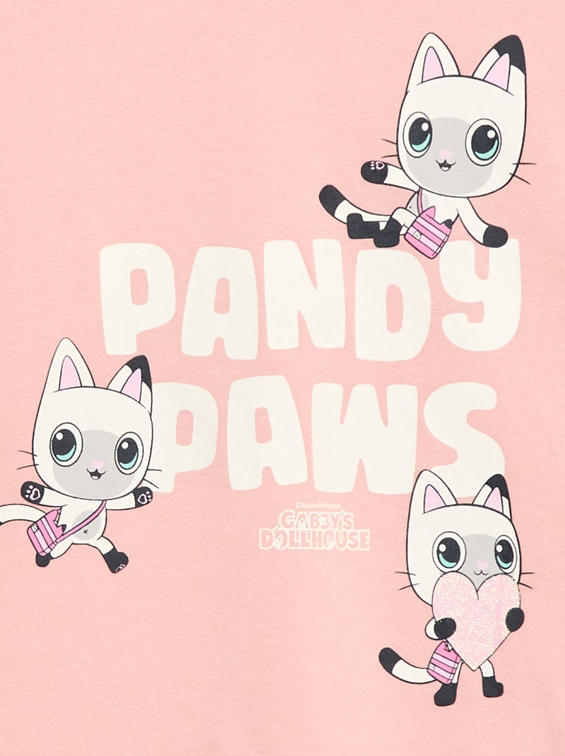 T-shirt met korte mouwen 'Gabby's Poppenhuis' 'Universal' Rose - Kiabi