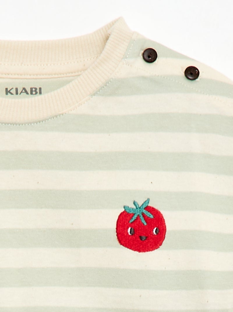 T-shirt met korte mouwen Grijs - Kiabi