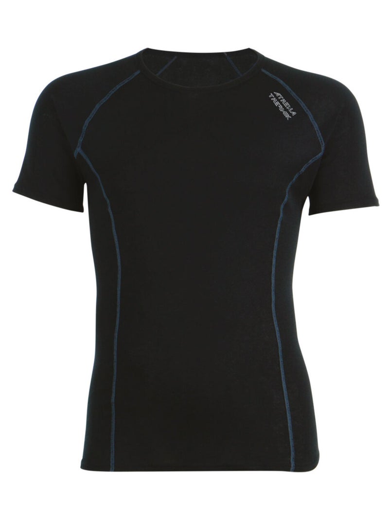 T-shirt met korte mouwen heren thermik athena Zwart - Kiabi