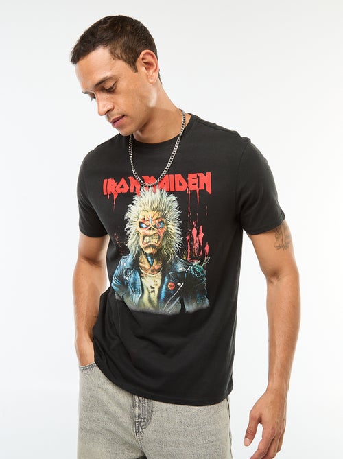 T-shirt met korte mouwen 'Iron Maiden' - Kiabi