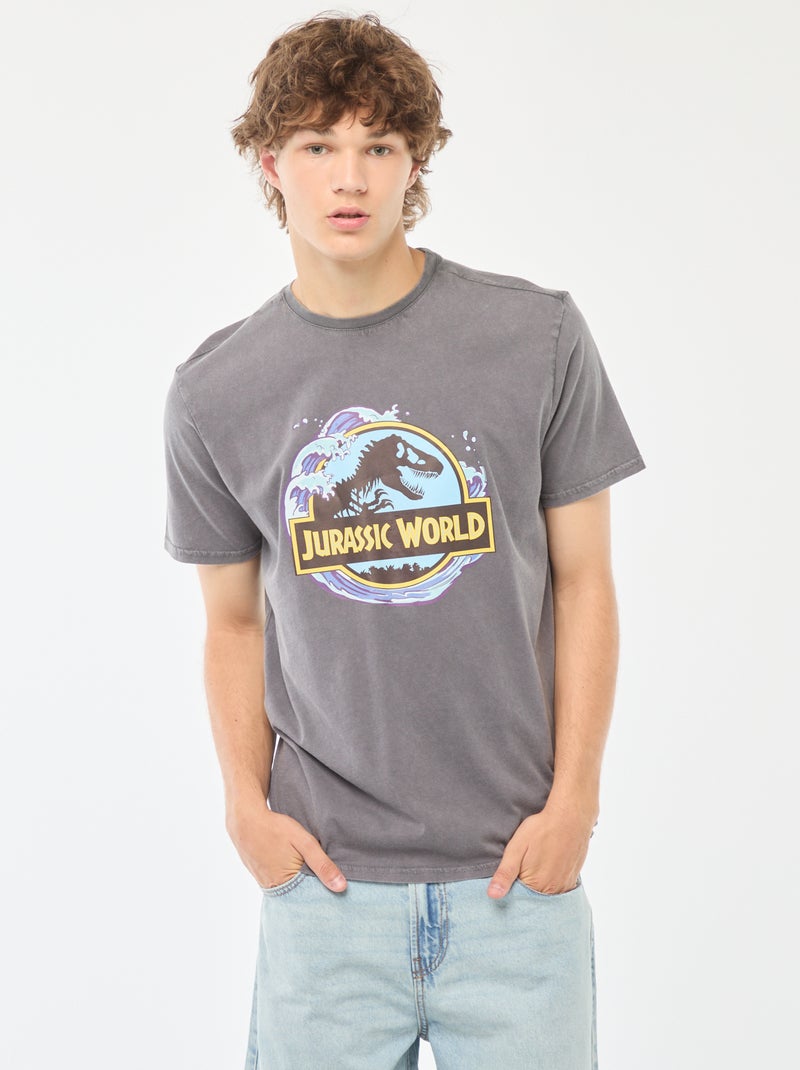 T-shirt met korte mouwen 'Jurassic World' Blauw - Kiabi