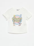 T-shirt met korte mouwen 'Looney Tunes' wit - Kiabi