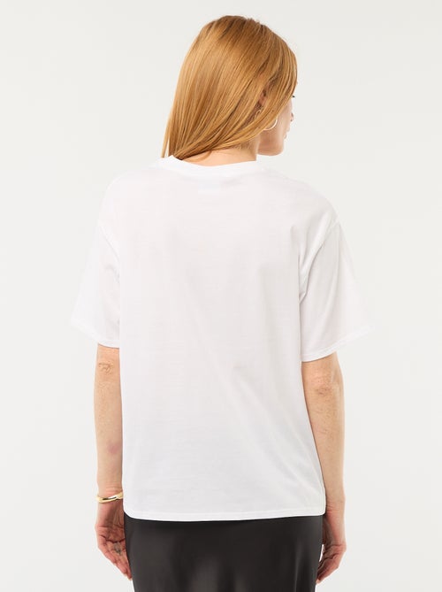 T-shirt met korte mouwen 'Love Actually' - Kiabi