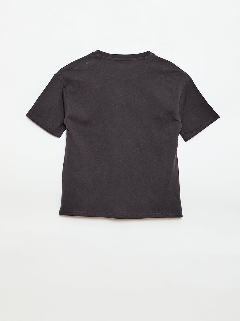 T-shirt met korte mouwen met 'Minions'-print Zwart - Kiabi