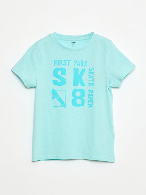 T-shirt met korte mouwen met print - Kiabi