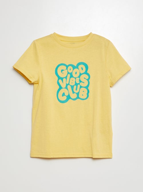 T-shirt met korte mouwen met print - Kiabi