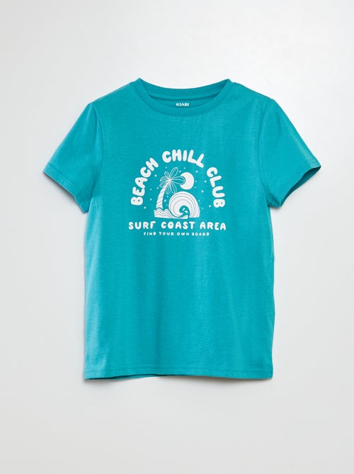 T-shirt met korte mouwen met print - Kiabi