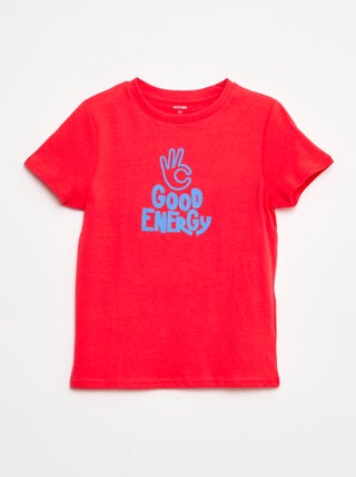 T-shirt met korte mouwen met print