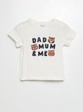 T-shirt met korte mouwen met print WIT - Kiabi