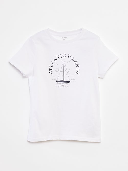 T-shirt met korte mouwen met print - Kiabi
