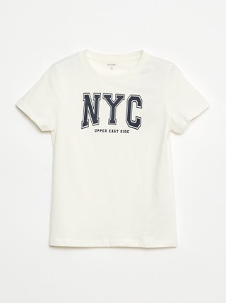 T-shirt met korte mouwen met print