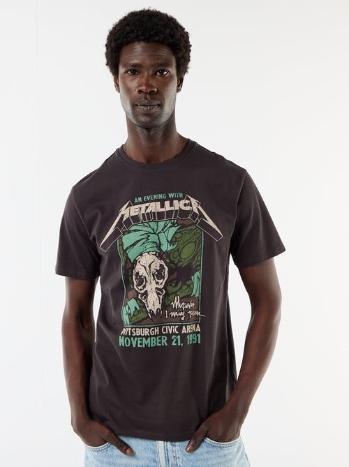T-shirt met korte mouwen 'Metallica' - Kiabi