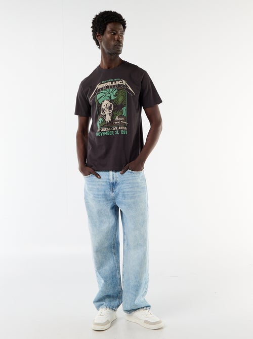 T-shirt met korte mouwen 'Metallica' - Kiabi