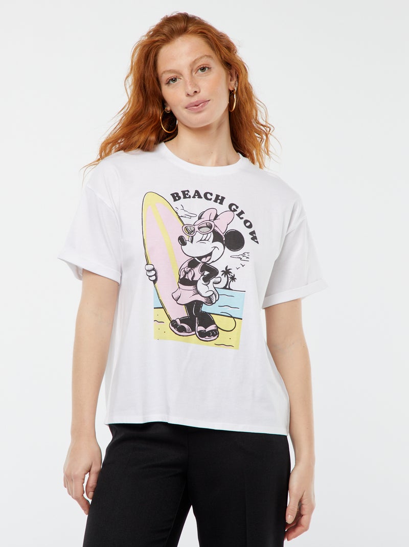 T-shirt met korte mouwen 'Minnie' 'Disney' WIT - Kiabi