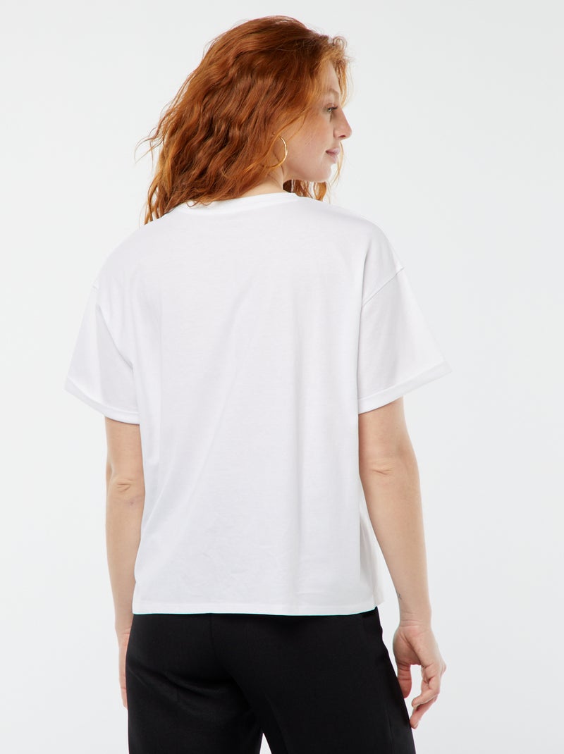 T-shirt met korte mouwen 'Minnie' 'Disney' WIT - Kiabi