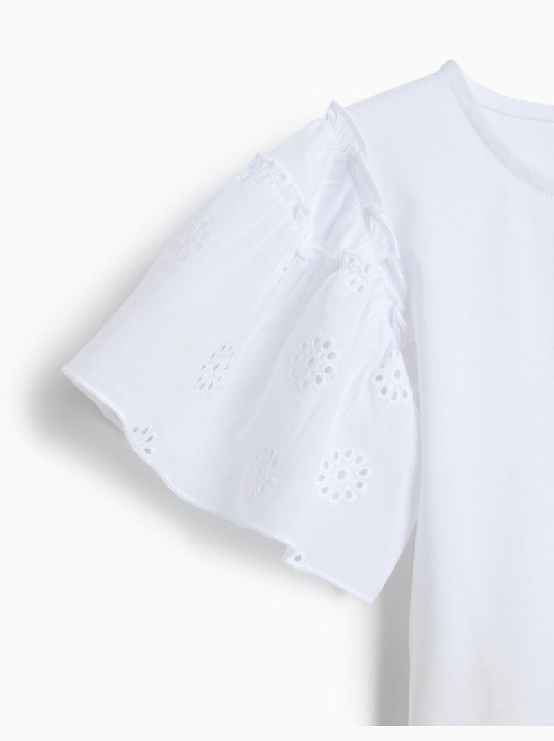 T-shirt met korte mouwen, MO Fashion Wit - Kiabi